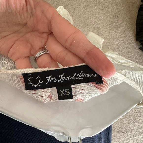 For Love and Lemons cream lace babydoll dress - Picture 5 of 7